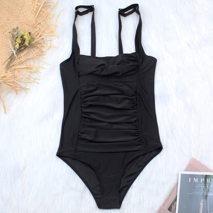 Flattering Women's Slimming One-Piece Swimsuit Swimwear