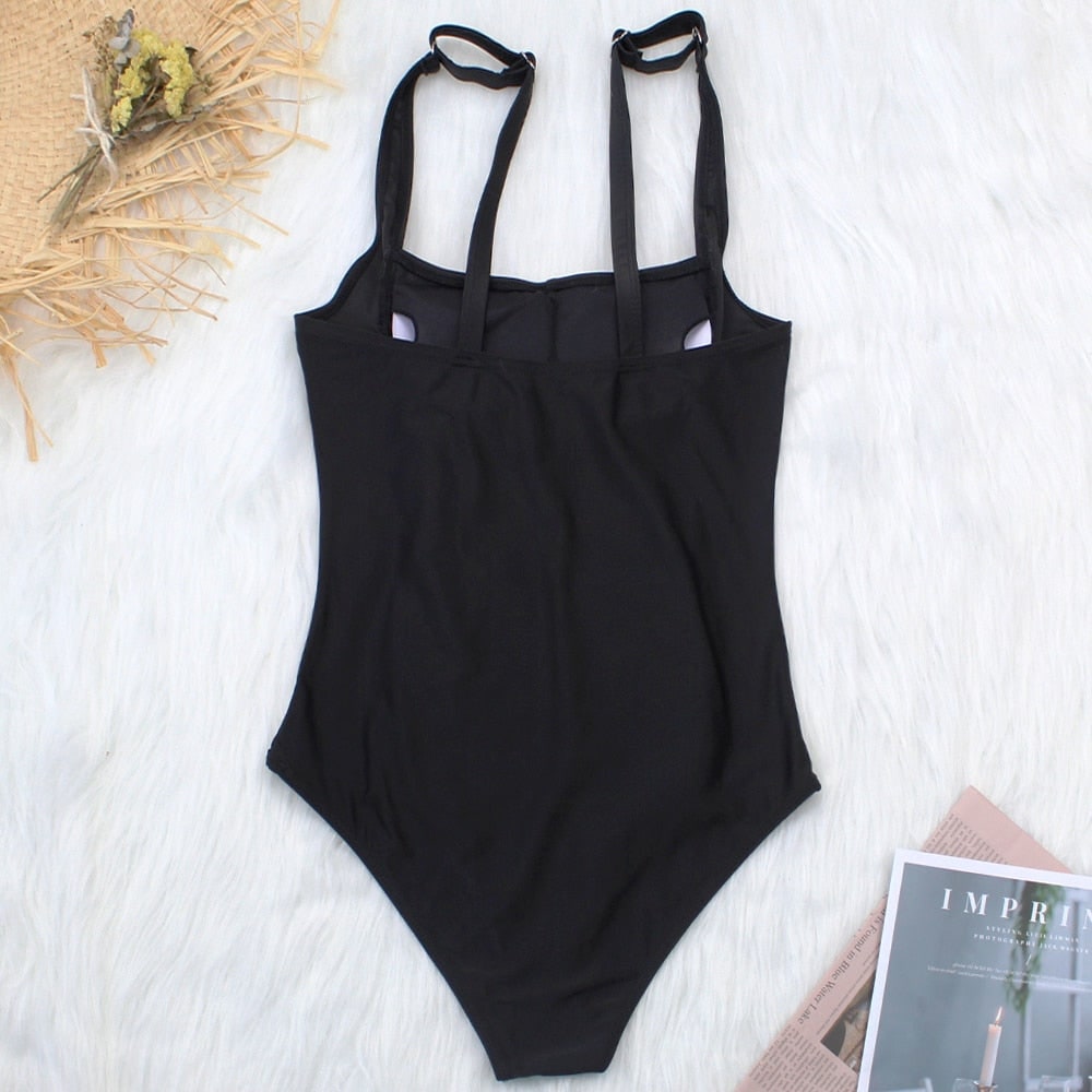 Flattering Women's Slimming One-Piece Swimsuit Swimwear