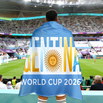 Argentina World Cup Flag Banner - Perfect Soccer Fan Decor for Game Day