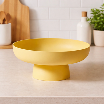 Elegant Ceramic Fruit Bowl - Decorative Kitchen Countertop Storage