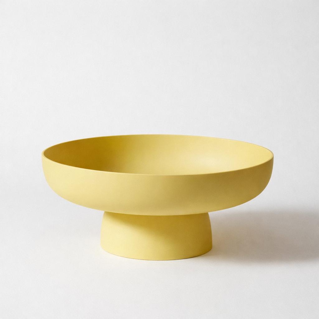 Elegant Pedestal Fruit Bowl – Decorative Table Centerpiece for Kitchen Counter